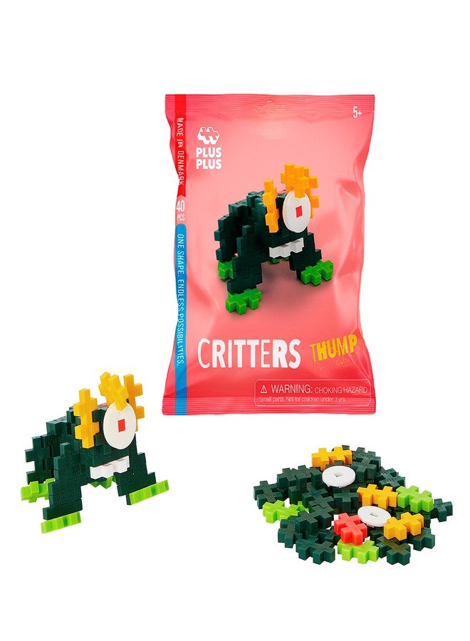 Plus-Plus PLUS PLUS Critter Fun Pack, 3D Puzzle Building Block Set, 160 Mini Interlocking Pieces, Fun Holiday Activities for Kids - Original - Image 4